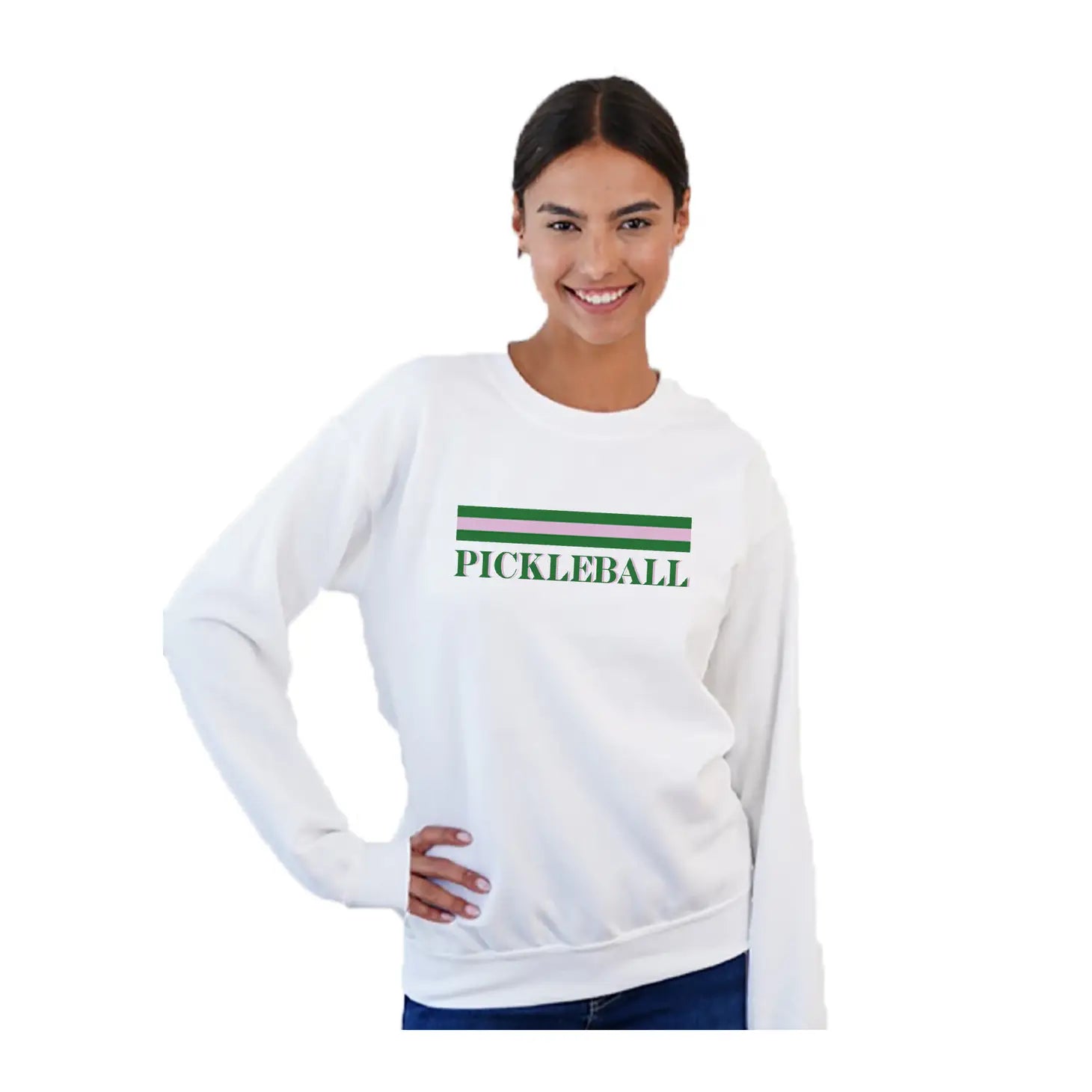 Pickleball Stripe Sweatshirt - A. Dodson's