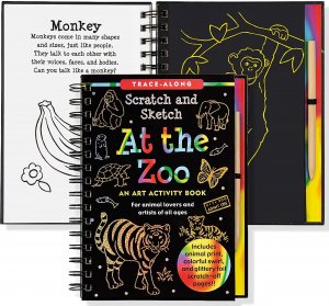 SCRATCH & SKETCH AT THE ZOO TRACE-ALONG - A. Dodson's