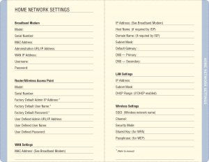 BLUE AGATE INTERNET ADDRESS & PASSWORD LOGBOOK - A. Dodson's