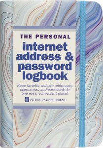 BLUE AGATE INTERNET ADDRESS & PASSWORD LOGBOOK - A. Dodson's