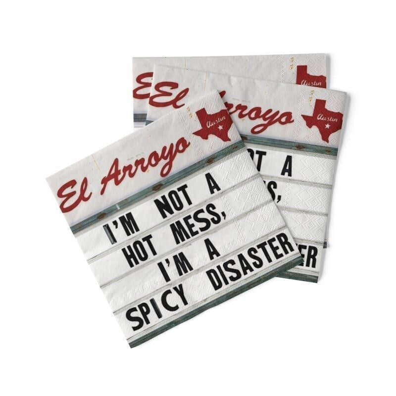 El Arroyo Cocktail Napkins (Pack of 20) - Spicy Disaster - A. Dodson's