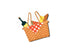 HAPPY EVERYTHING PICNIC BASKET BIG ATTACHMENT - A. Dodson's