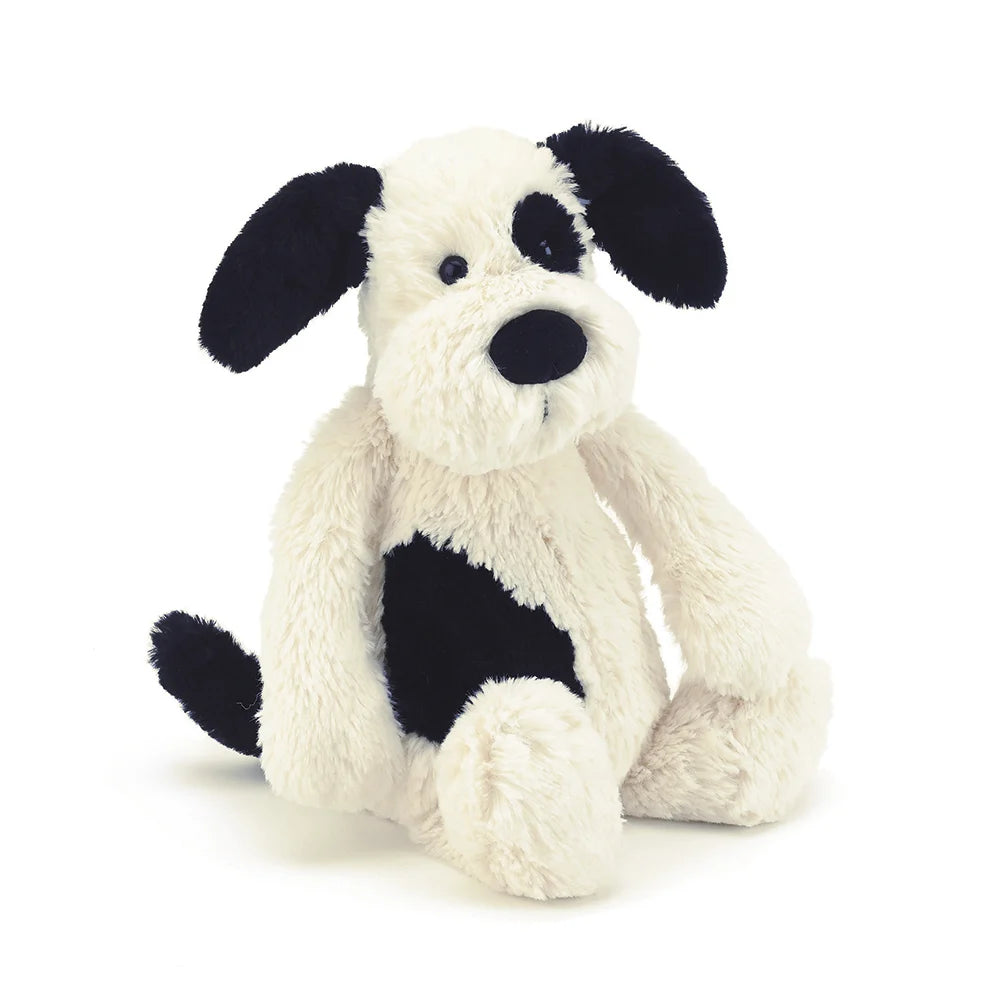 Bashful Black & Cream Puppy - Medium By Jellycat - A. Dodson's