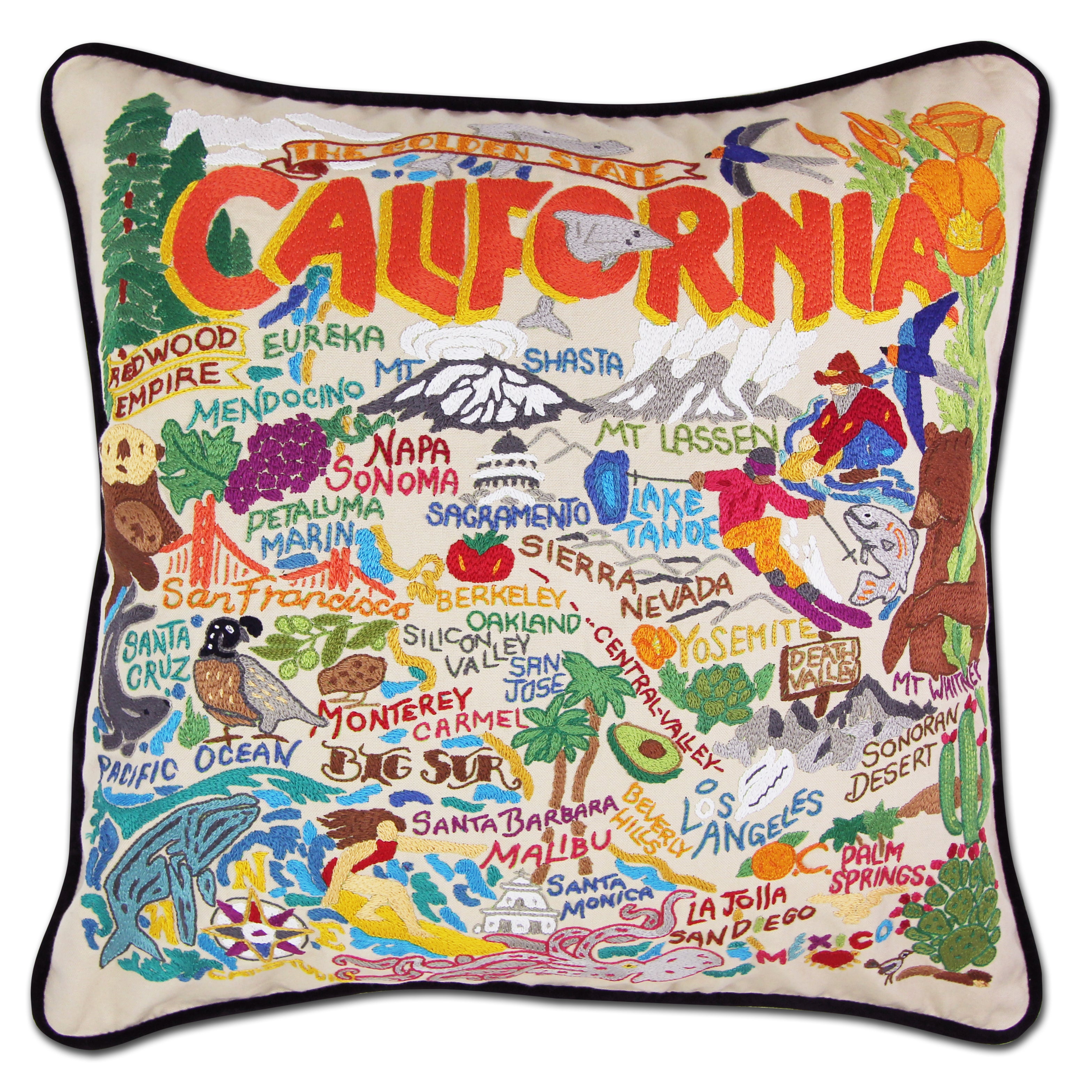 CALIFORNIA PILLOW BY CATSTUDIO - A. Dodson's