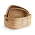 CANE RATTAN RECTANGULAR BASKETS WITH HANDLES, SET OF 3 BY NAPA HOME & GARDEN - A. Dodson's