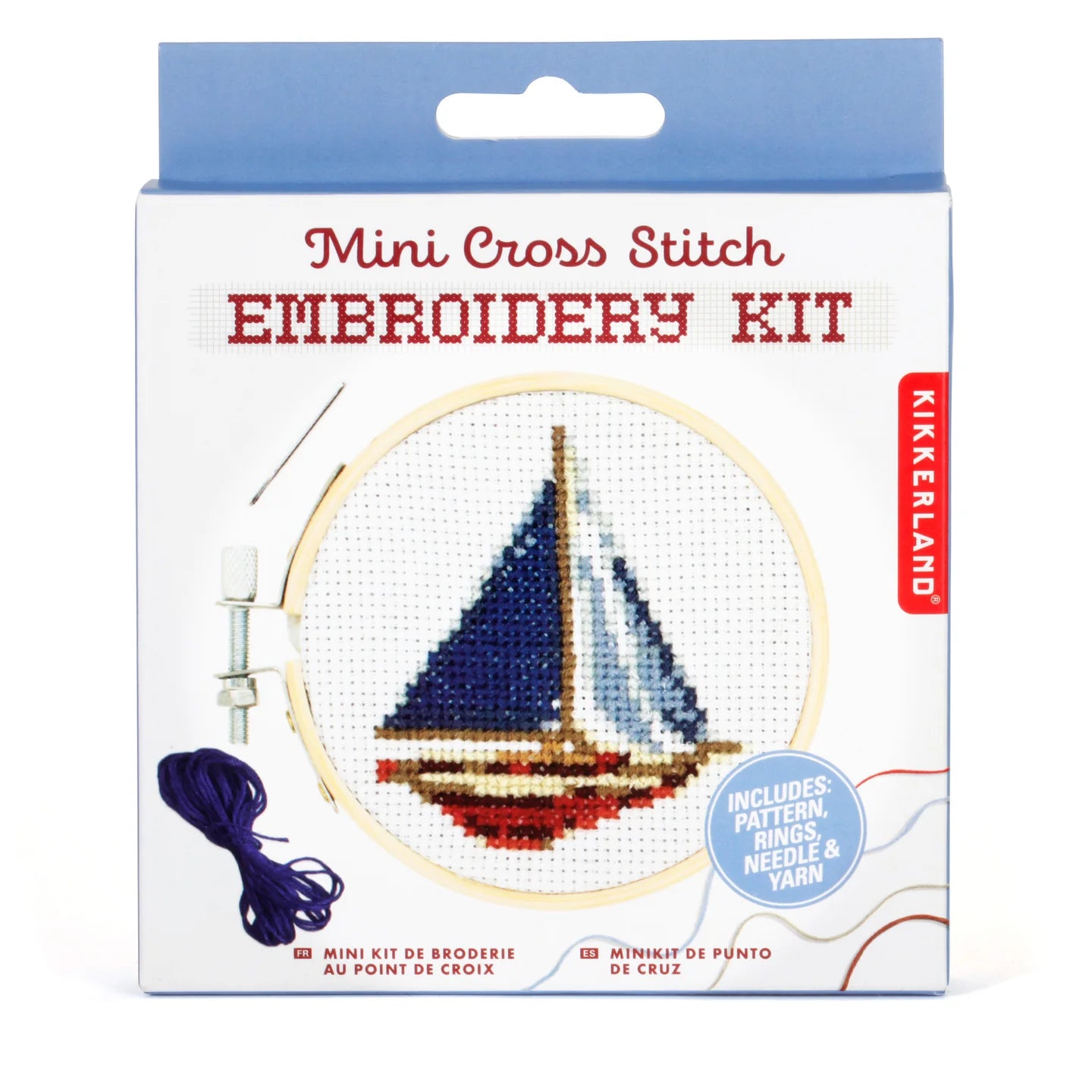 Mini CrossStitch Embroidery Kit Sailboat - A. Dodson's