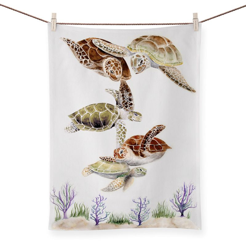 Turtle Family, Tea Towel - A. Dodson's