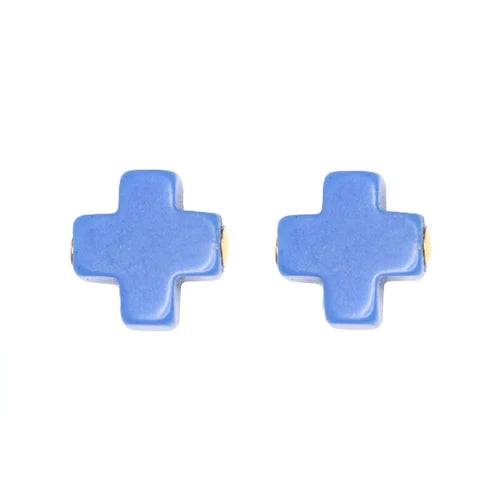 signature cross studs - cobalt by enewton - A. Dodson's