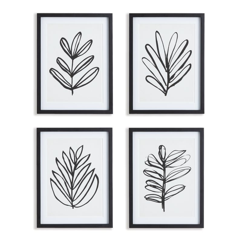 SKETCHED LEAF PRINTS, SET OF 4 BY NAPA HOME & GARDEN - A. Dodson's