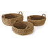 SEAGRASS SHALLOW BASKETS WITH HANDLES, SET OF 3 BY NAPA HOME & GARDEN - A. Dodson's