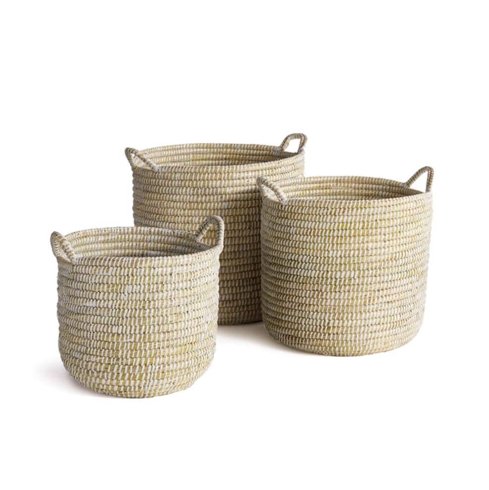 RIVERGRASS RD BASKETS W/HNDLES ST/3 BY NAPA HOME & GARDEN - A. Dodson's