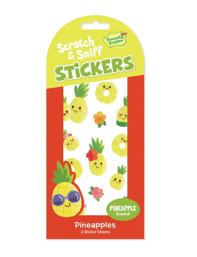 SCRATCH AND SNIFF - PINEAPPLE STICKERS - A. Dodson's