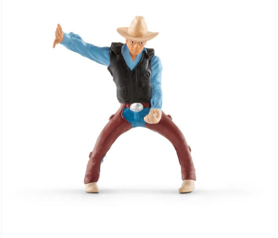 SADDLE BRONC RIDING WITH COWBOY BY SCHLEICH - A. Dodson's