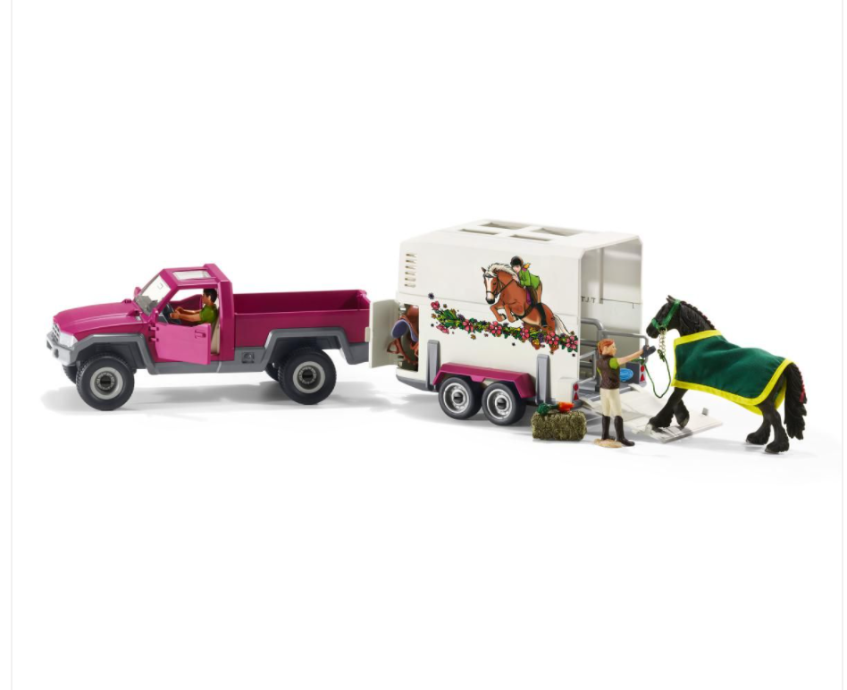 PICK UP WITH HORSE BOX BY SCHLEICH - A. Dodson's