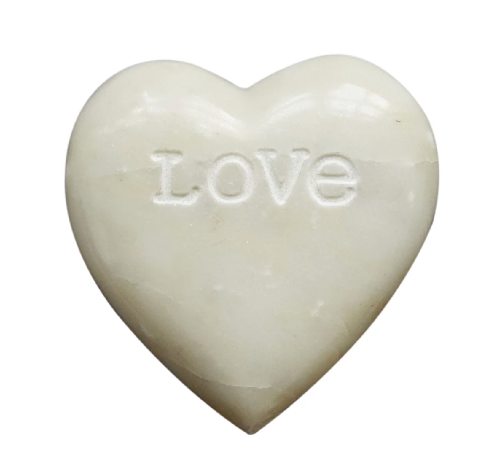 Soapstone Heart with Engraved "Love"