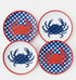 Melamine Crab Plates Set of 4, Assorted 2 styles - A. Dodson's