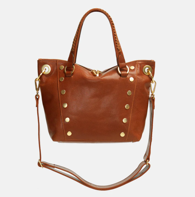 Hammitt Daniel Medium Satchel Bag in Manzanita Tan/Brushed Gold - A. Dodson's