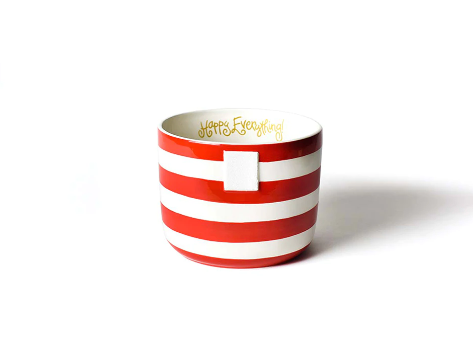 HAPPY EVERYTHING RED STRIPE MINI BOWL - A. Dodson's