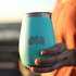 Non-Tipping 10oz Wine Tumbler - Teal By Toadfish