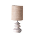 Mango Wood Table Lamp with Jute Shade - A. Dodson's