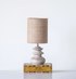 Mango Wood Table Lamp with Jute Shade - A. Dodson's