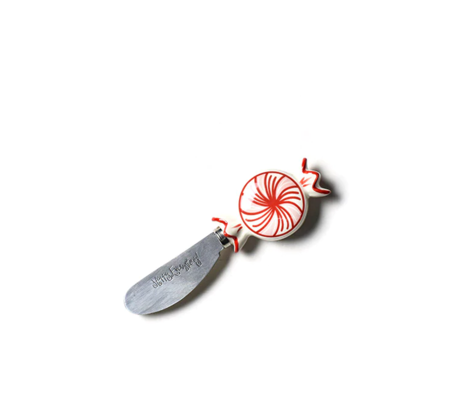 HAPPY EVERYTHING EMBELLISHMENT PEPPERMINT APPETIZER SPREADER - A. Dodson's