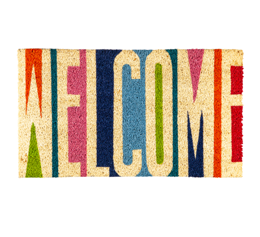 Colorful Welcome Coir Mat - A. Dodson's