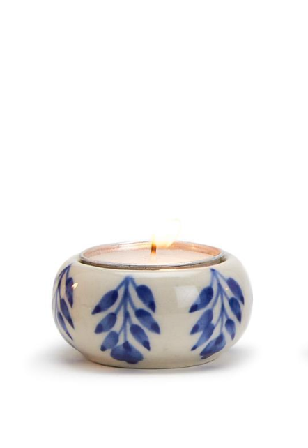 CHINOISERIE CANDLEHOLDER WITH TEALIGHT CANDLE - A. Dodson's