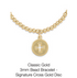 Classic Gold 3mm Bead Bracelet - Signature Cross Gold Disc by enewton - A. Dodson's