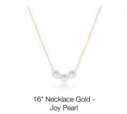 16" necklace gold - joy pearl by enewton