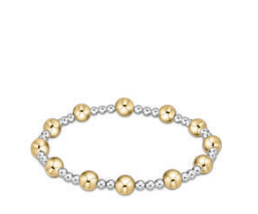 enewton Extends - Classic Sincerity Pattern 6mm Bead Bracelet - Mixed Metal by enewton - A. Dodson's