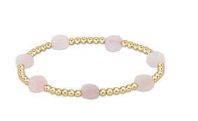 admire 3mm bead bracelet - pink opal by enewton - A. Dodson's