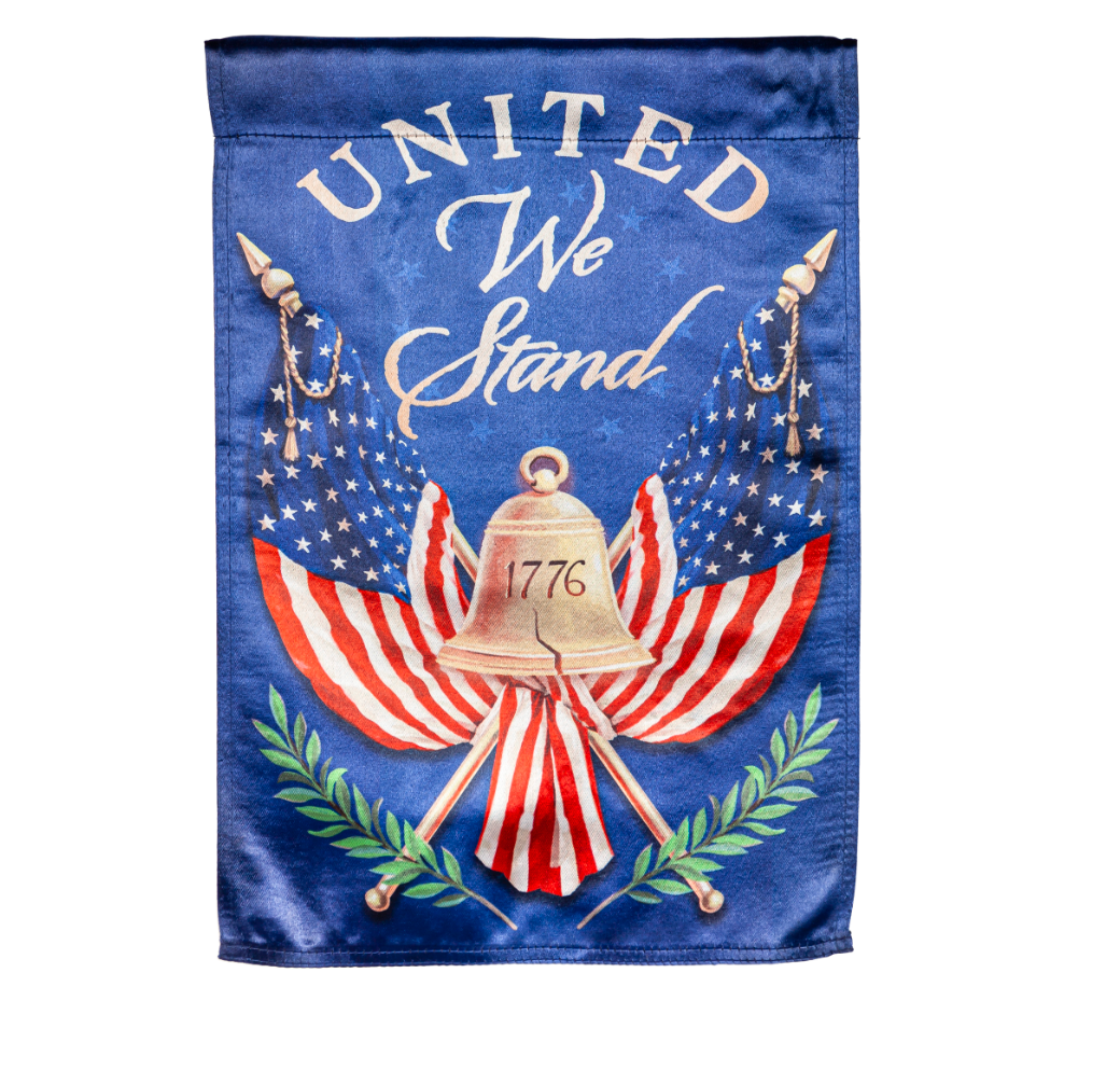 United We Stand Garden Lustre Flag - A. Dodson's