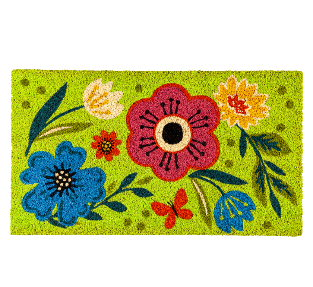 Summer Florals Coir Mat - A. Dodson's