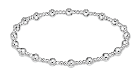 classic sincerity pattern 4mm bead bracelet - sterling by enewton - A. Dodson's