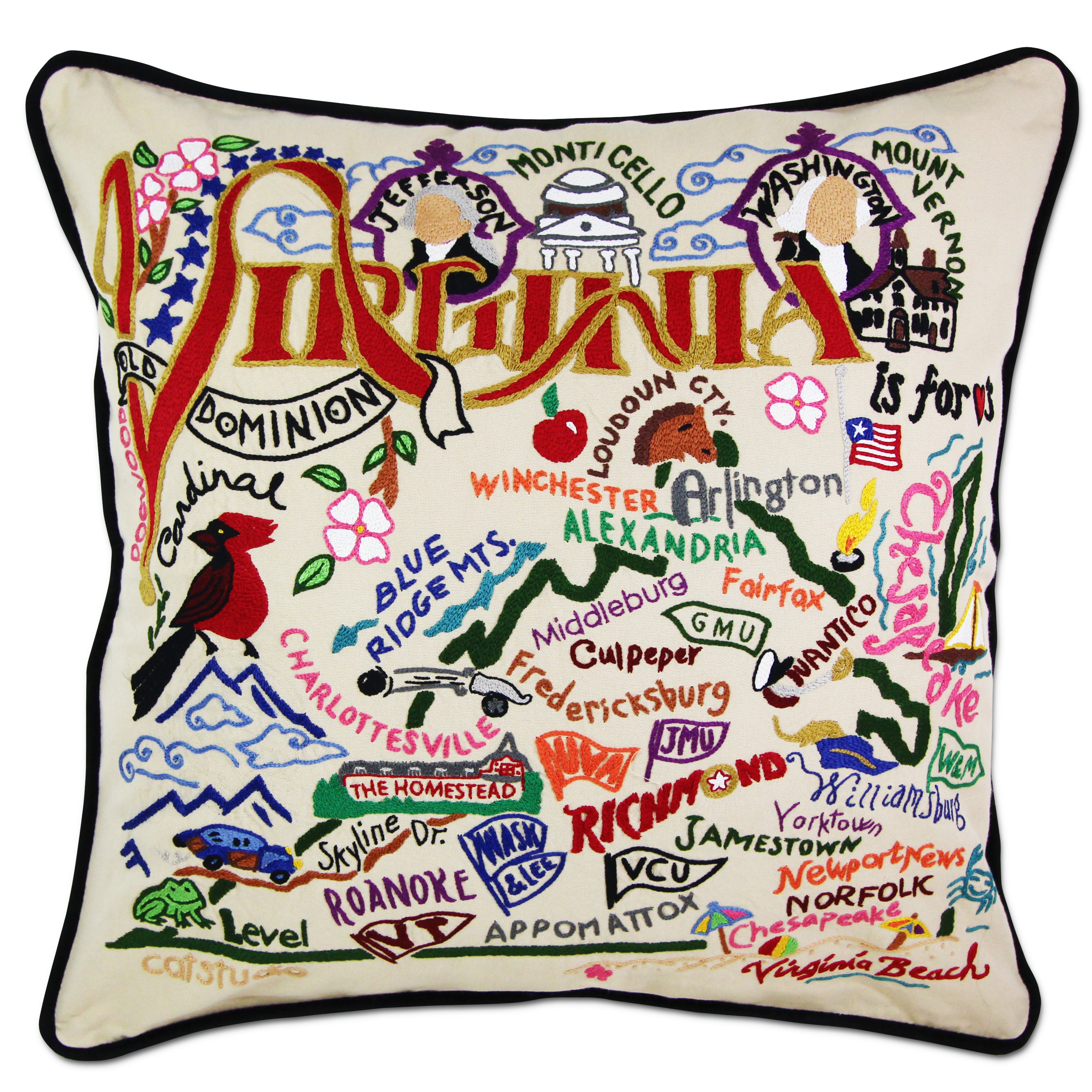 VIRGINIA PILLOW BY CATSTUDIO - A. Dodson's