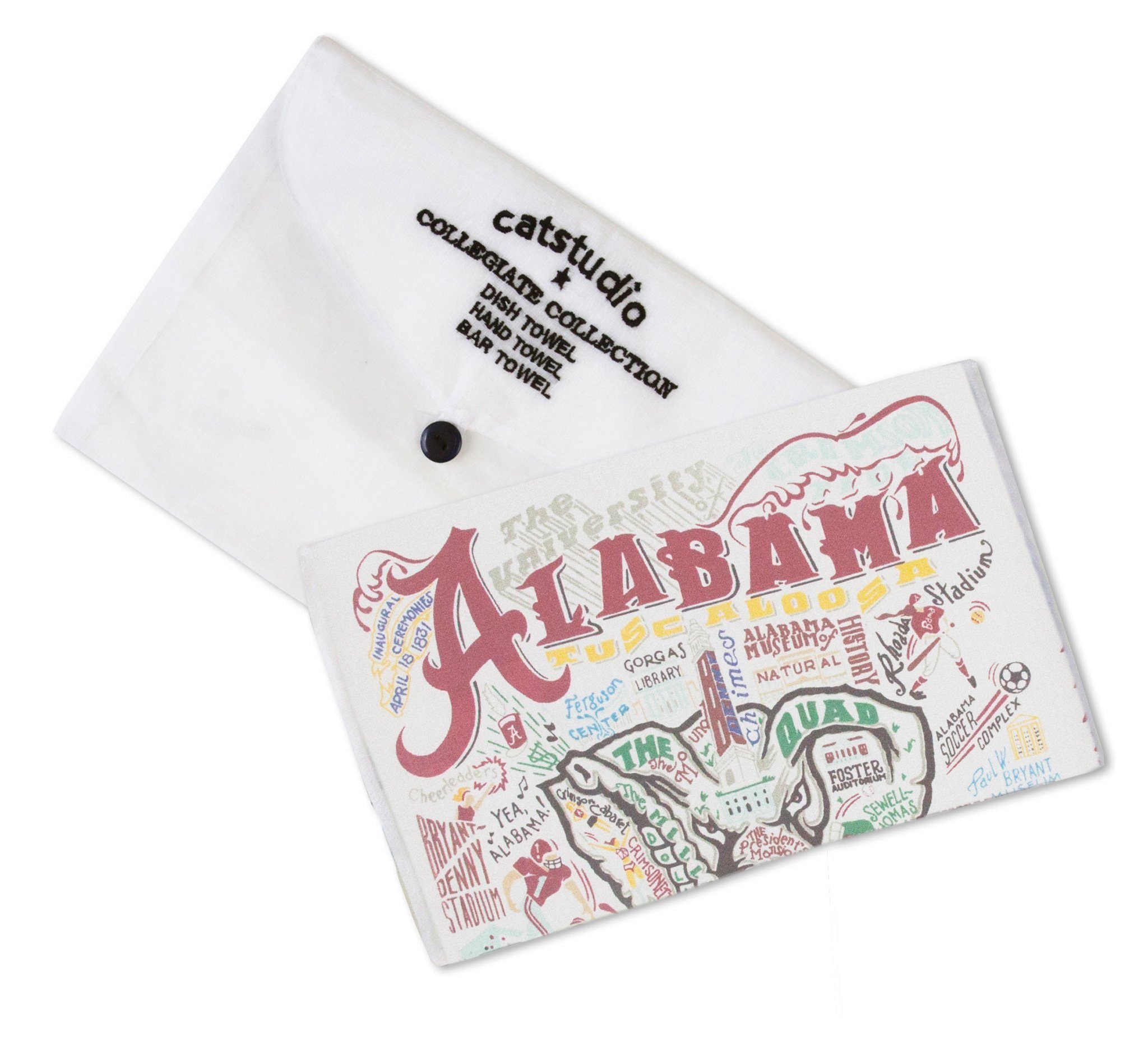 UNIVERSITY OF ALABAMA DISH TOWEL BY CATSTUDIO - A. Dodson's