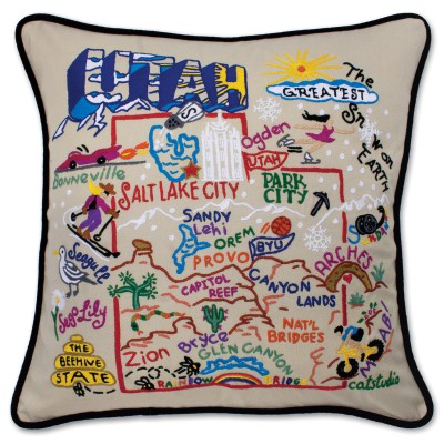 UTAH PILLOW BY CATSTUDIO - A. Dodson's