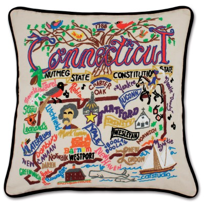 CONNECTICUT PILLOW BY CATSTUDIO - A. Dodson's