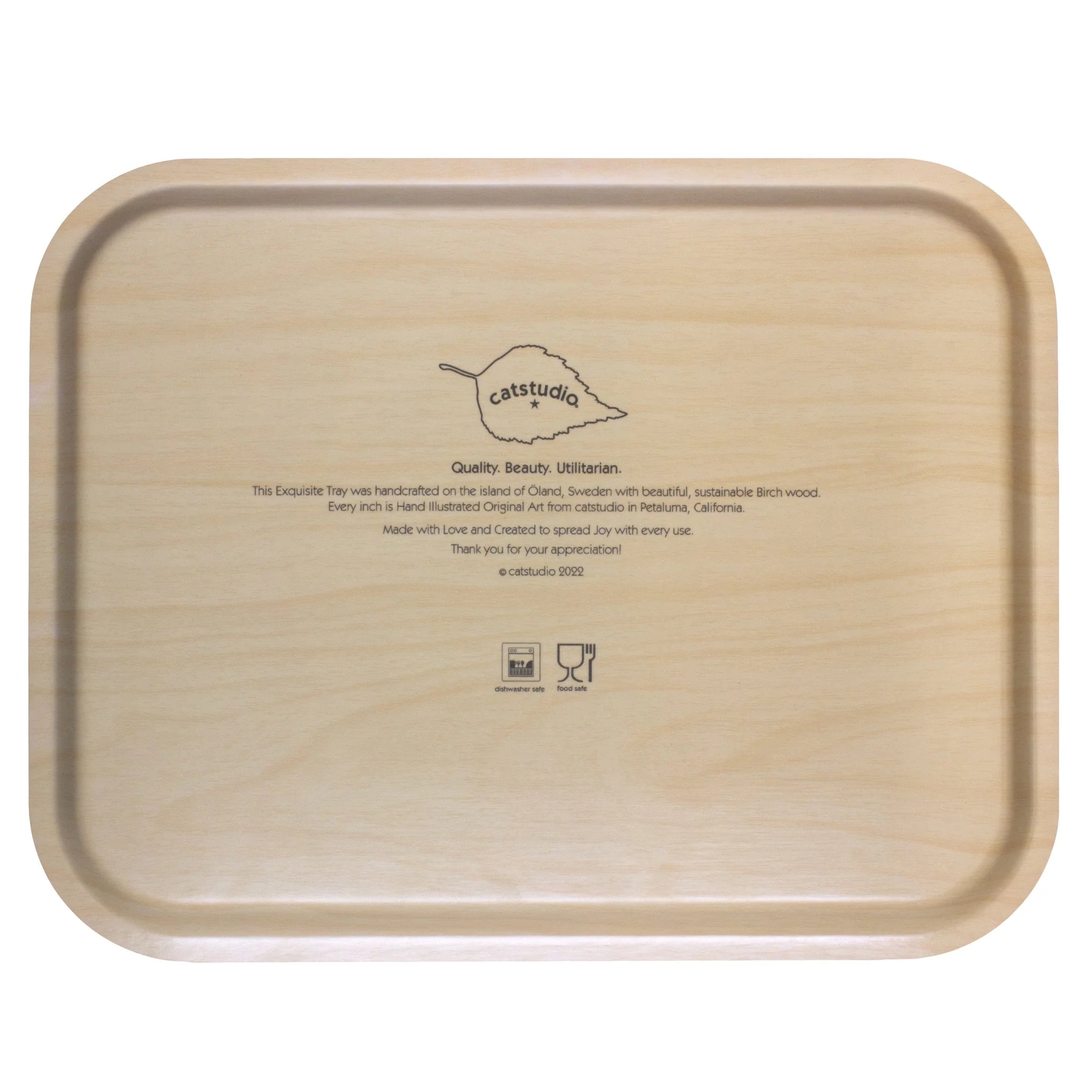 California Birchwood Tray BY CATSTUDIO - A. Dodson's