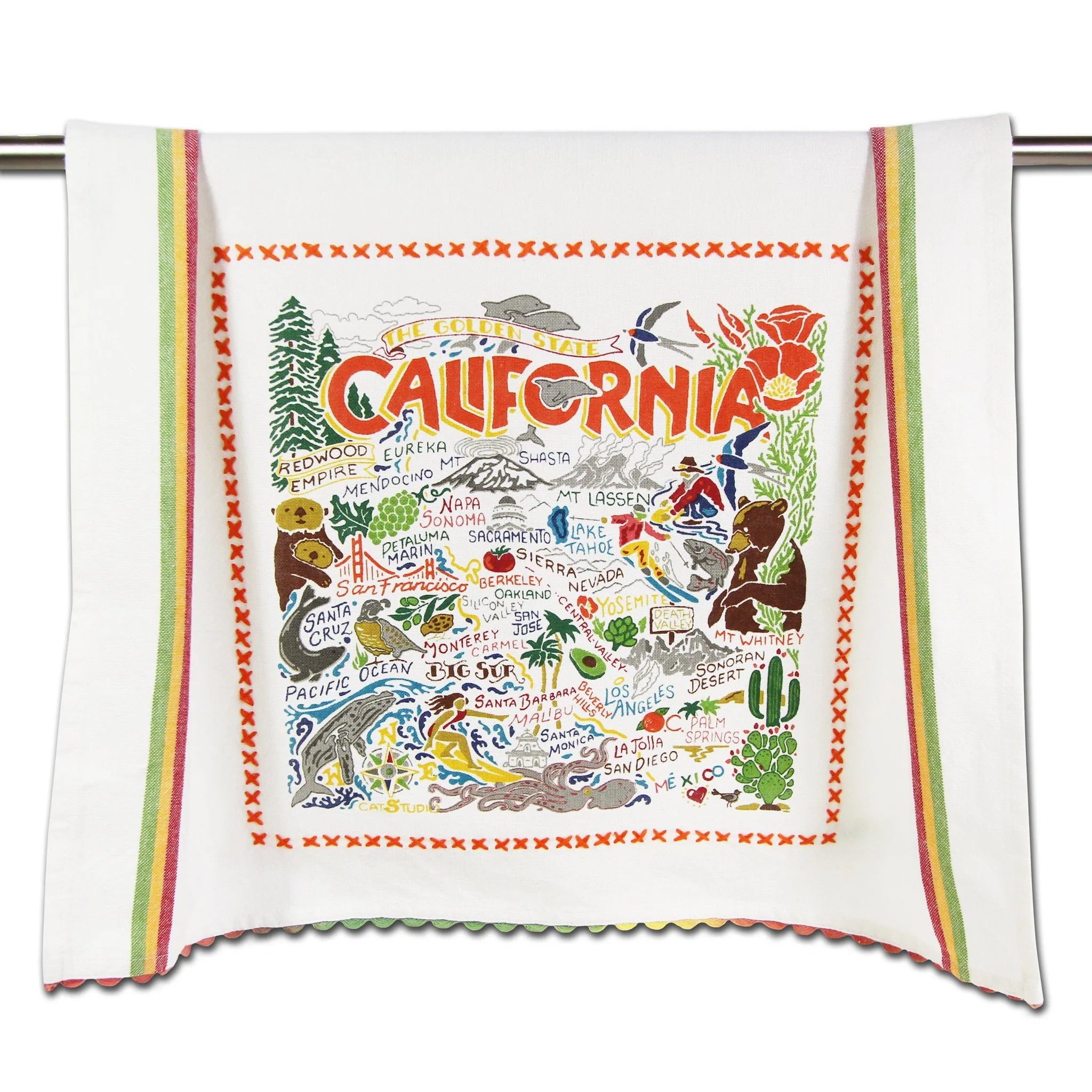 CALIFORNIA DISH TOWEL BY CATSTUDIO - A. Dodson's