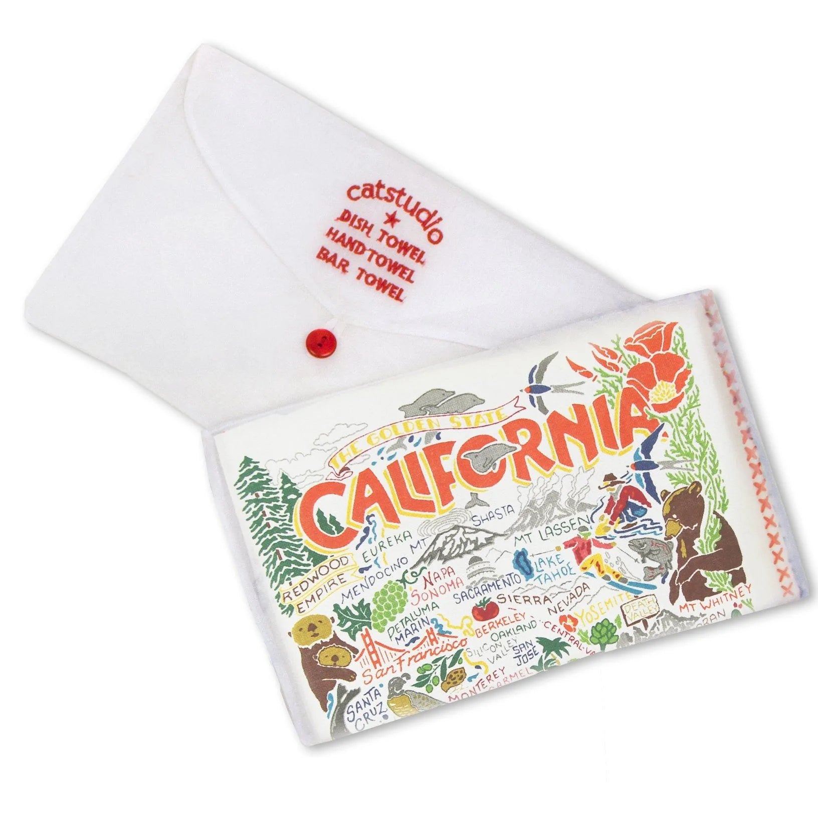 CALIFORNIA DISH TOWEL BY CATSTUDIO - A. Dodson's