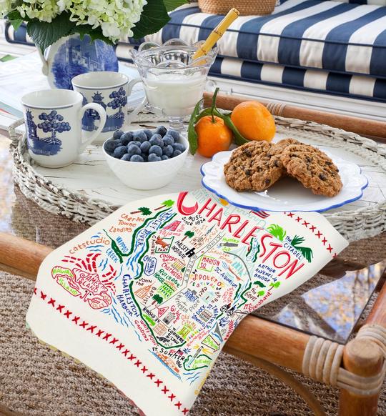 CHARLESTON DISH TOWEL BY CATSTUDIO - A. Dodson's