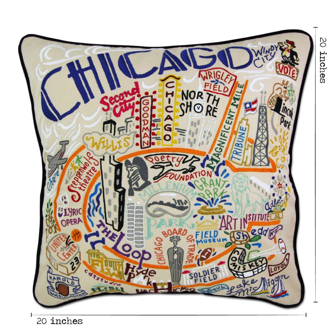 CHICAGO PILLOW BY CATSTUDIO - A. Dodson's