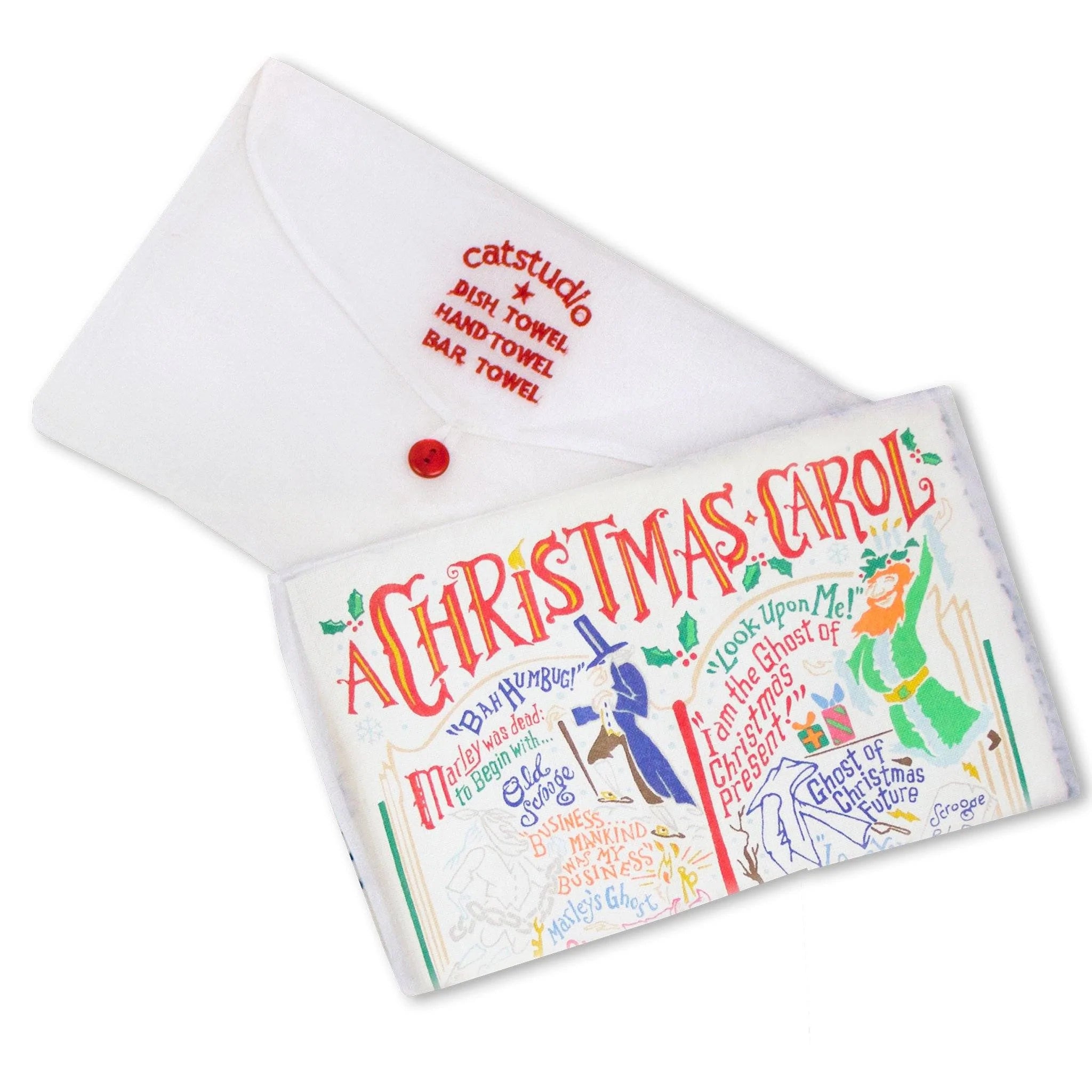 CHRISTMAS CAROL DISH TOWEL - A. Dodson's