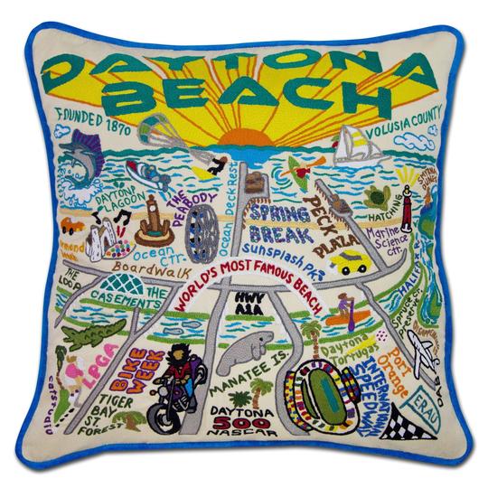 DAYTONA BEACH PILLOW BY CATSTUDIO - A. Dodson's