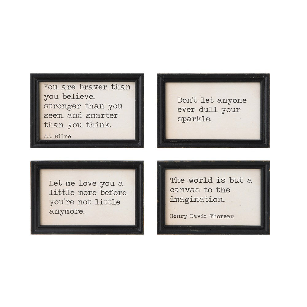 WOOD WALL DECOR WITH QUOTES - A. Dodson's