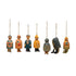 Hand-Painted Stoneware Nautical Bells w/ Jute Rope Hanger, Multi Color, 7 Styles - A. Dodson's