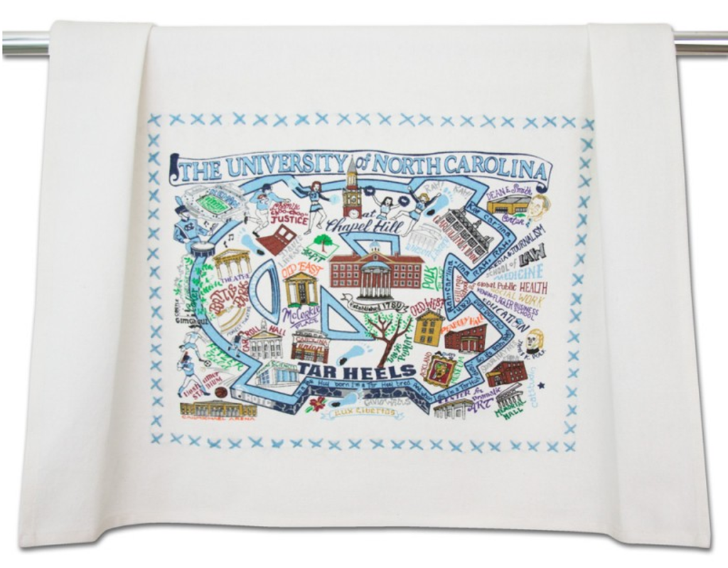 UNIVERSITY OF NORTH CAROLINA DISH TOWEL BY CATSTUDIO - A. Dodson's