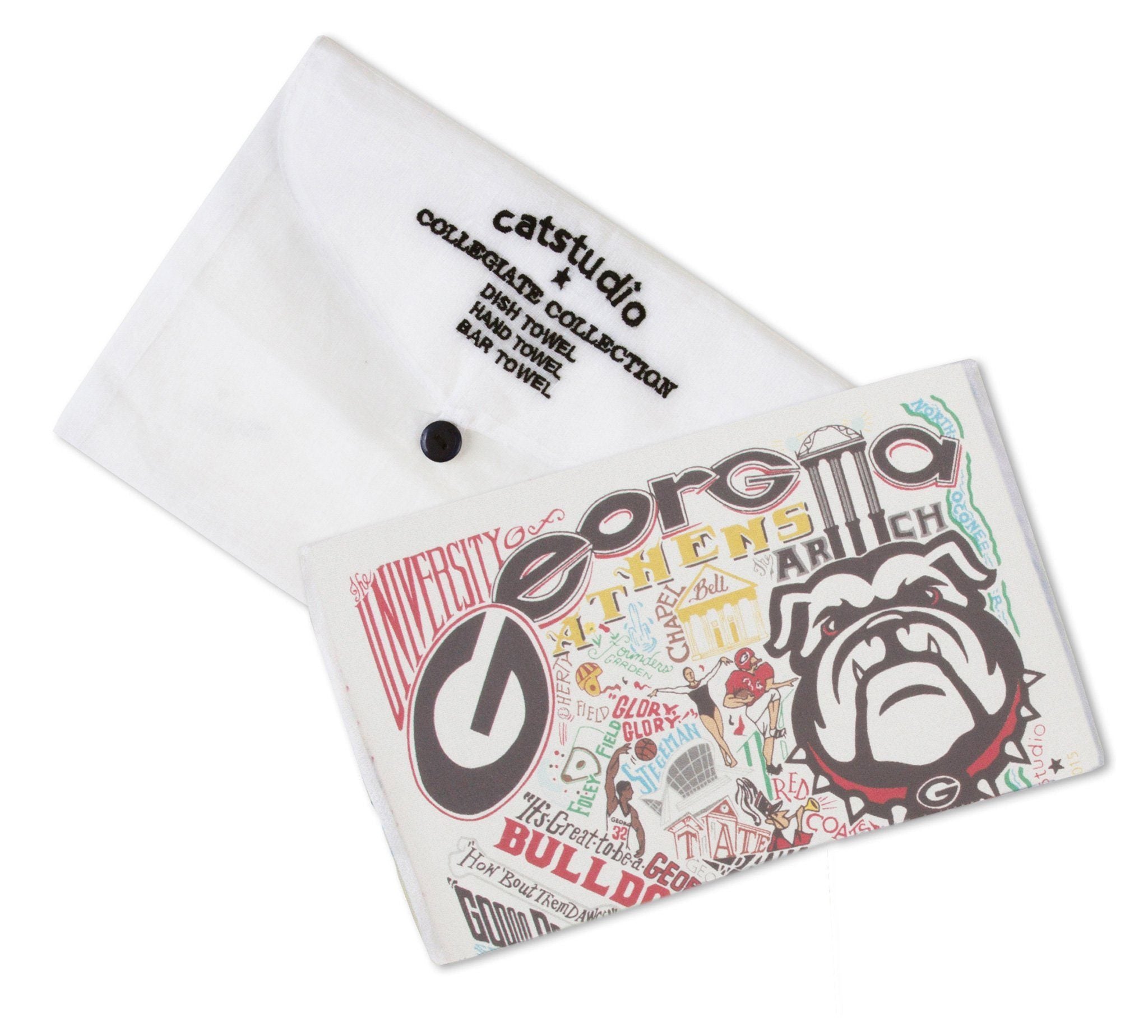 UNIVERSITY OF GEORGIA DISH TOWEL BY CATSTUDIO - A. Dodson's